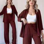 Imported Two Piece Suit Button Co-Ord Casual Set