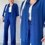 Imported Two Piece Suit Button Co-Ord Casual Set